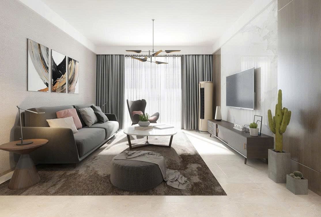 Sắp xếp nội thất phòng khách phong thuỷ