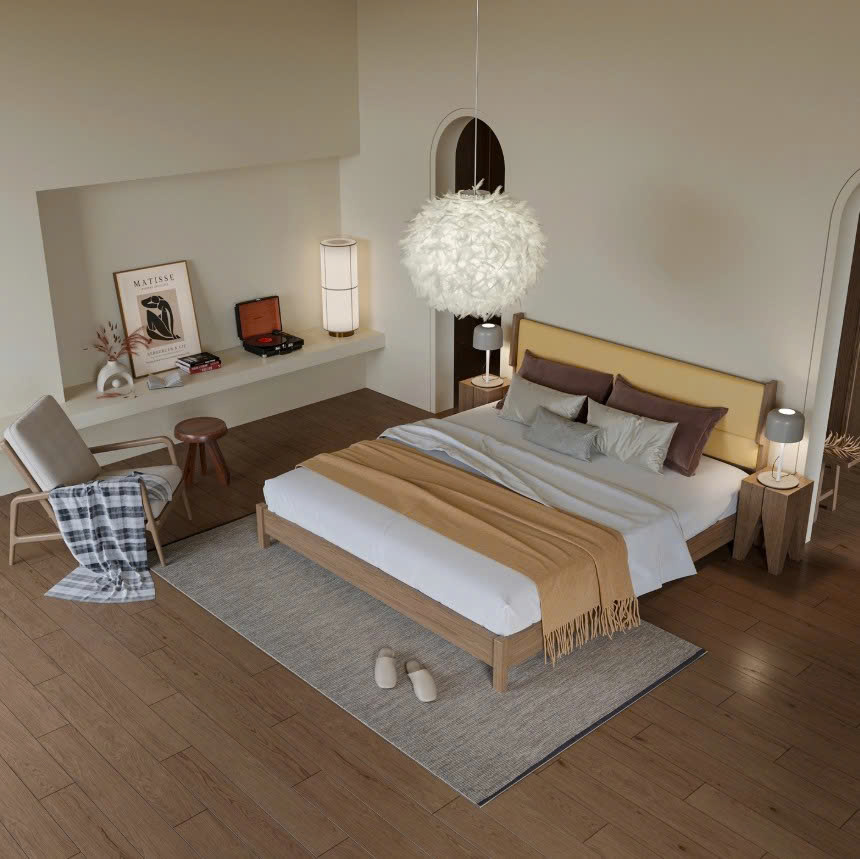 sàn gỗ phòng ngủ 