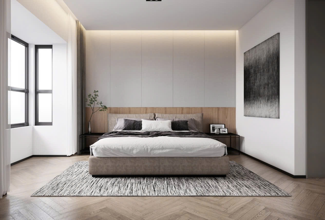 sàn gỗ phòng ngủ 