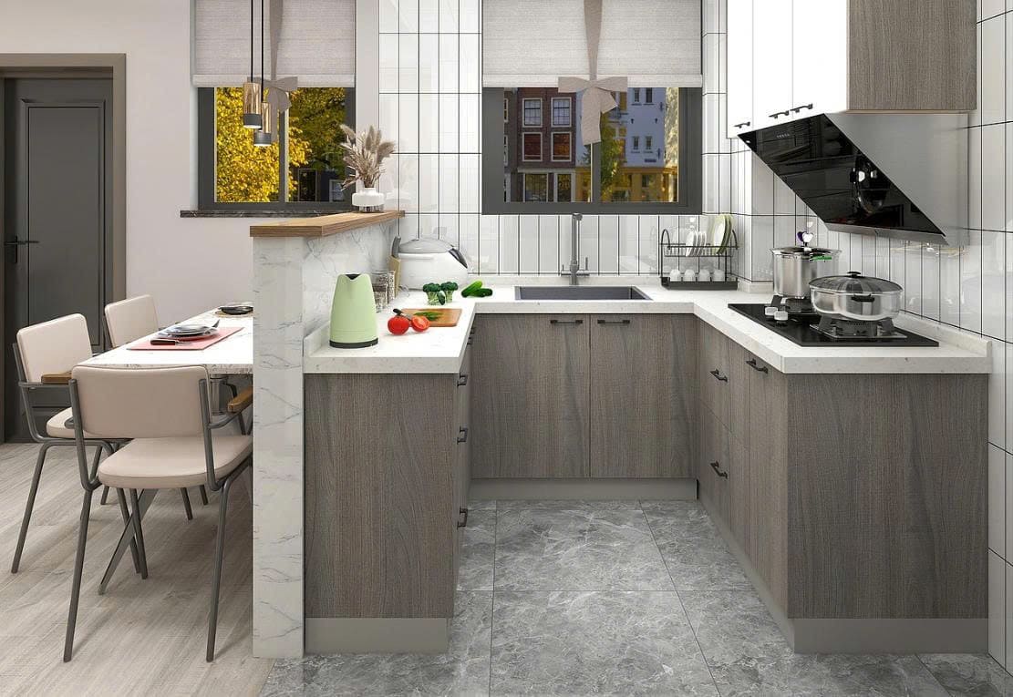 Tủ Bếp Melamine thiết kế tủ bếp đẹp