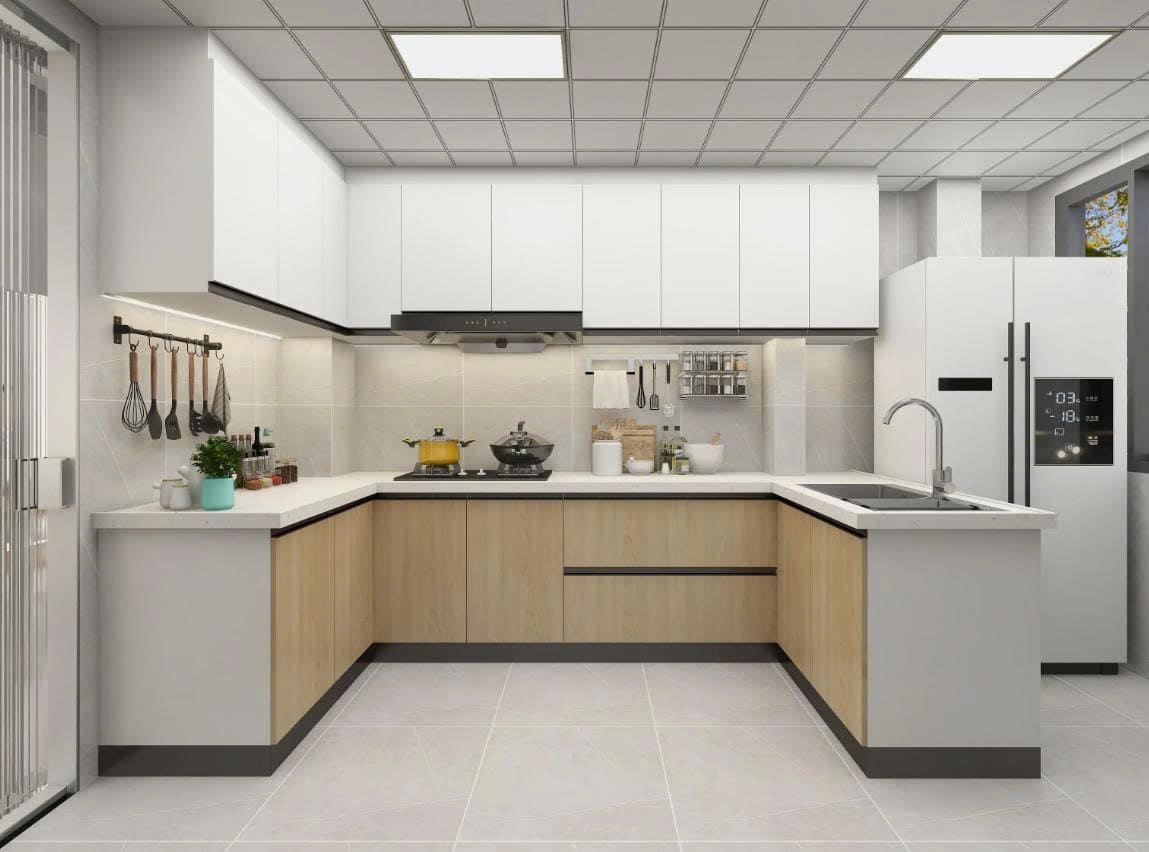 Tủ Bếp Melamine bố trí nội thất bếp đẹp