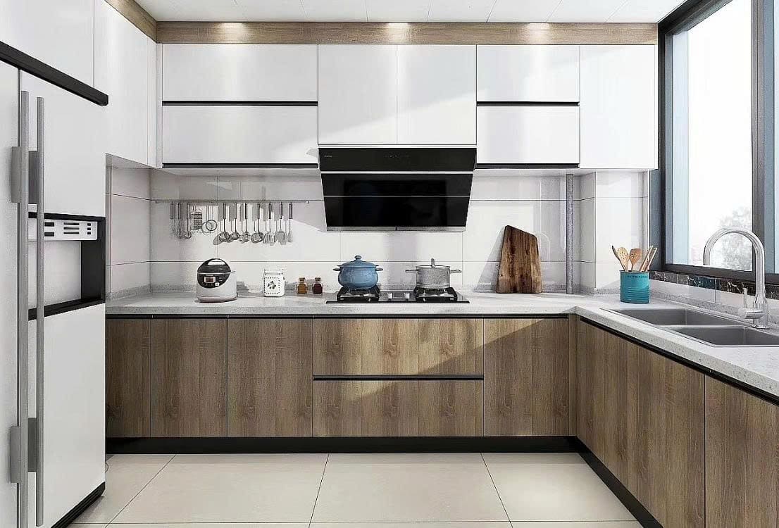 Tủ Bếp Melamine bố trí nội thất phòng bếp
