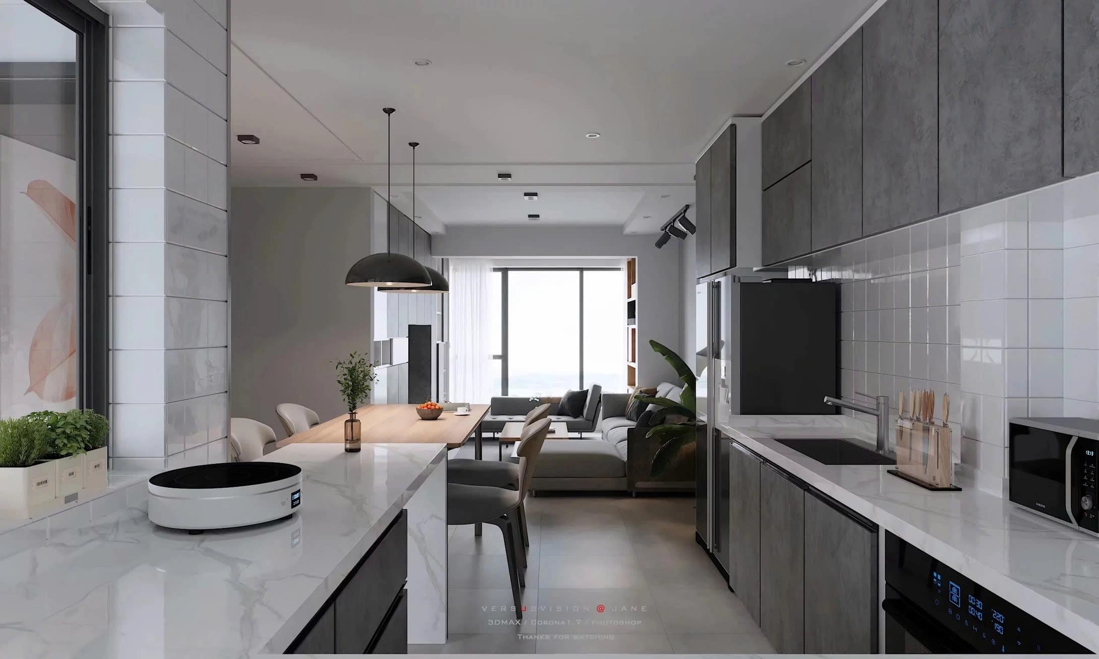 giải pháp giúp phòng bếp thông thoáng thiết kế phòng bếp