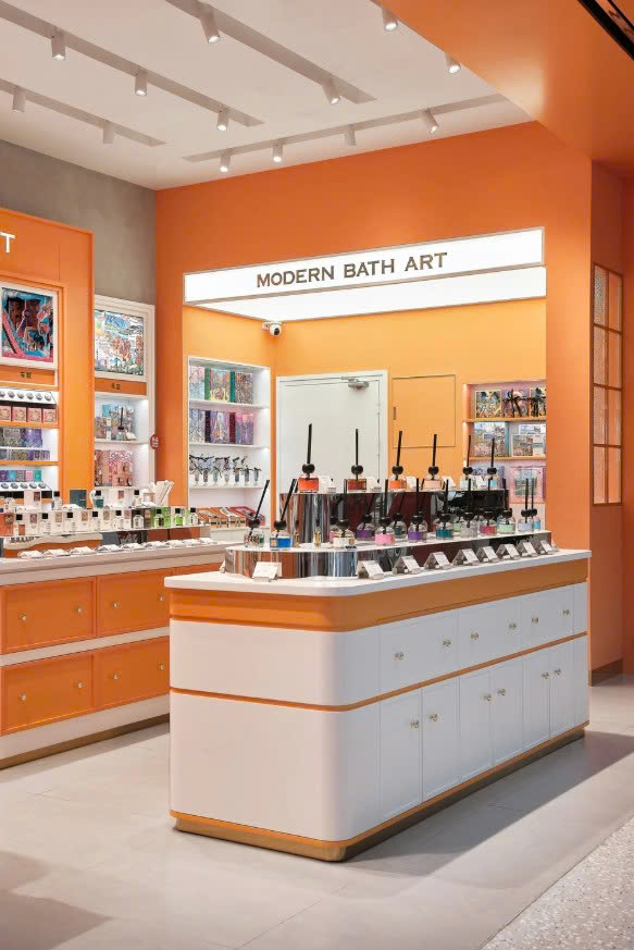 thiết kế showroom mỹ phẩm