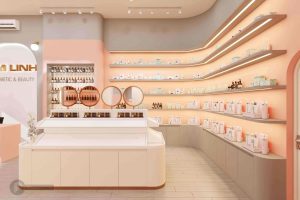 thiết kế showroom mỹ phẩm