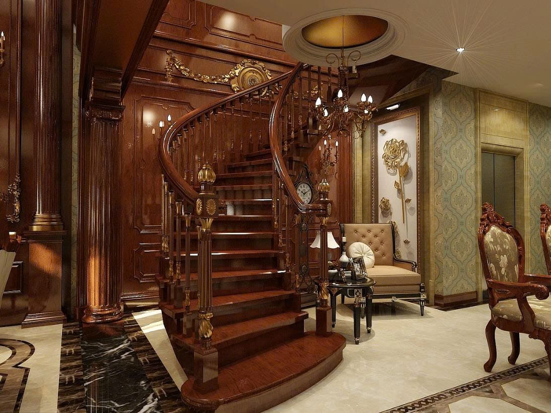 Cầu Thang Gỗ Đẹp thiết kế cầu thang đẹp