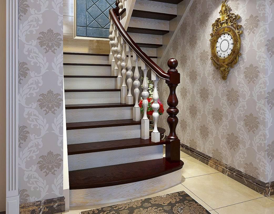 Cầu Thang Gỗ Đẹp thiết kế nội thất nhà có cầu thang