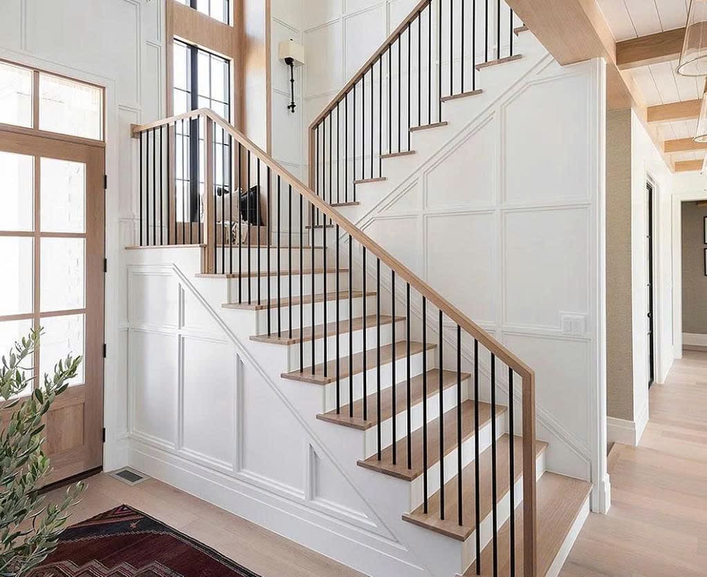 Cầu Thang Gỗ Đẹp Thiết kế nội thất nhà có cầu thang