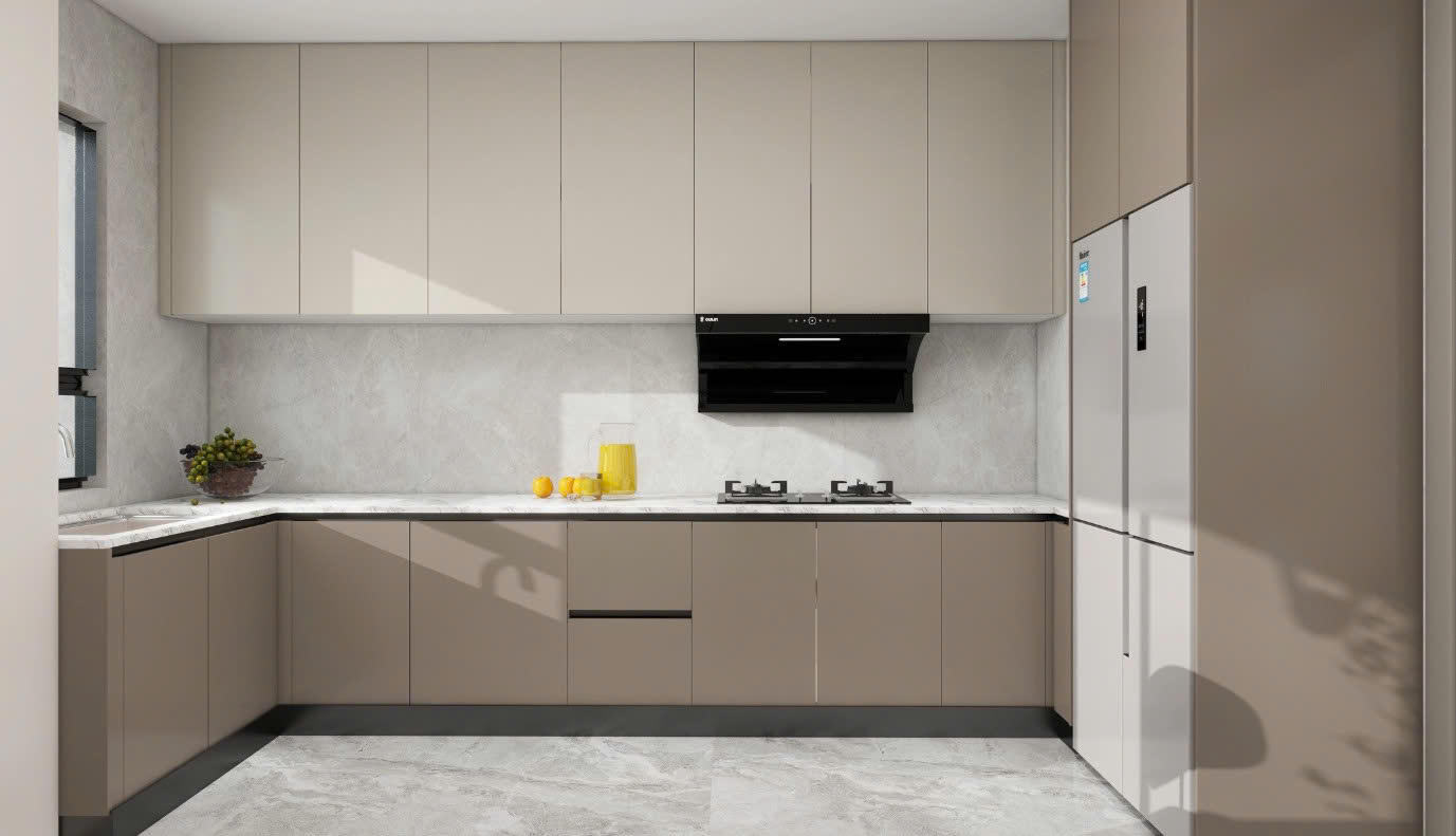 tủ bếp gỗ công nghiệp