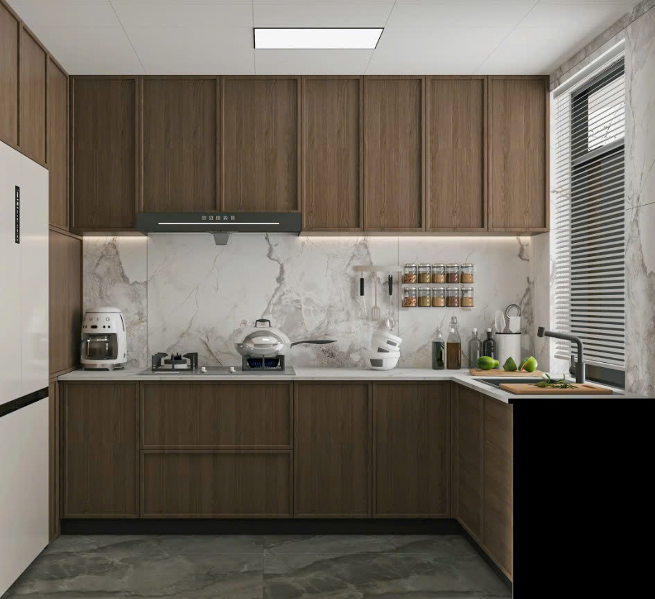 làm tủ bếp gỗ công nghiệp