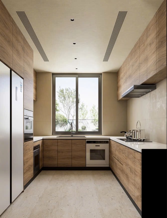 mẫu tủ bếp gỗ công nghiệp