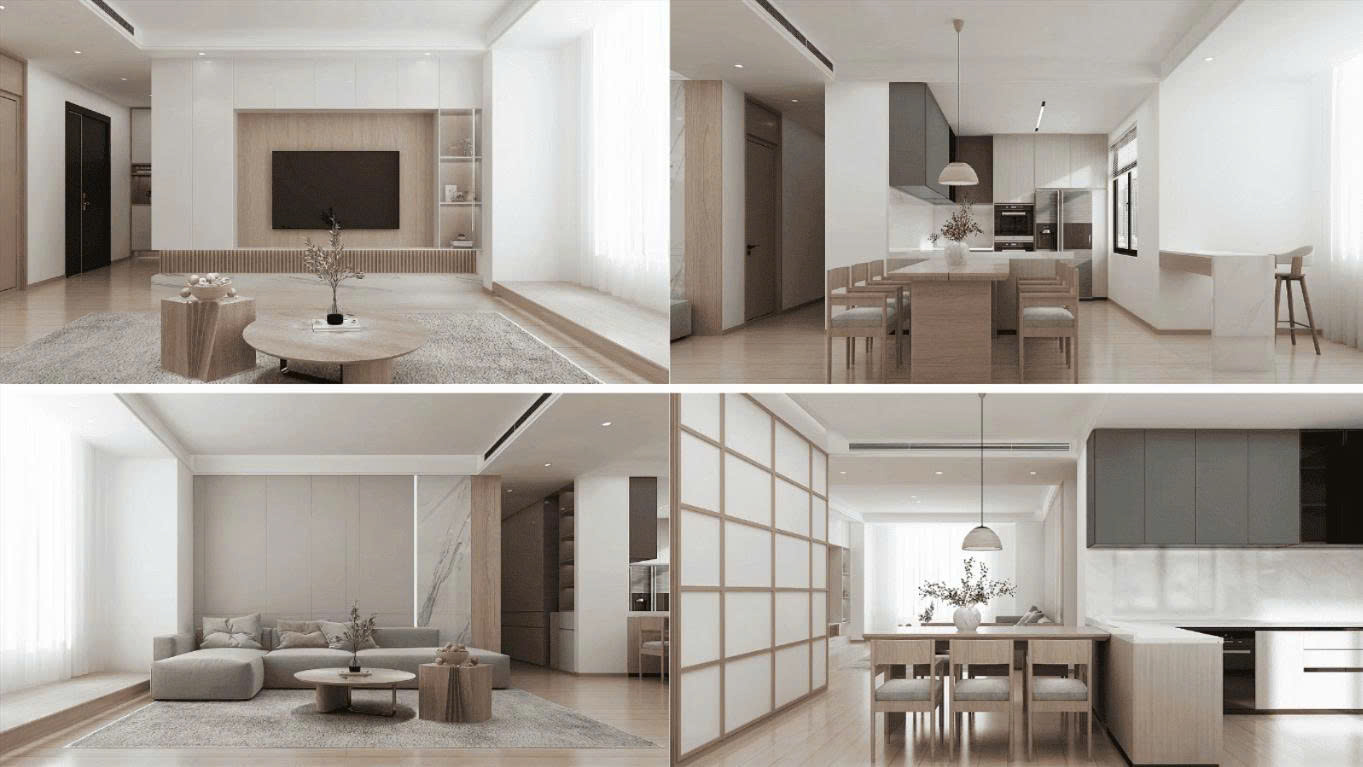 Bố trí nội thất japandi