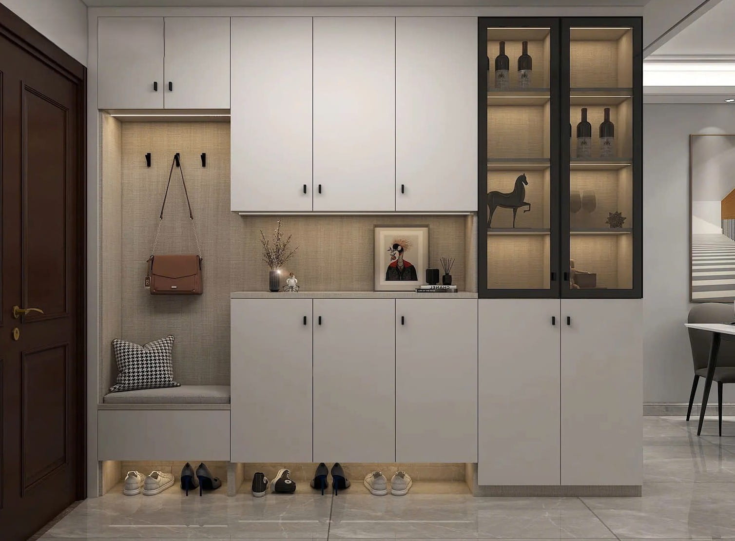 tủ giày chung cư tủ giày chung cư