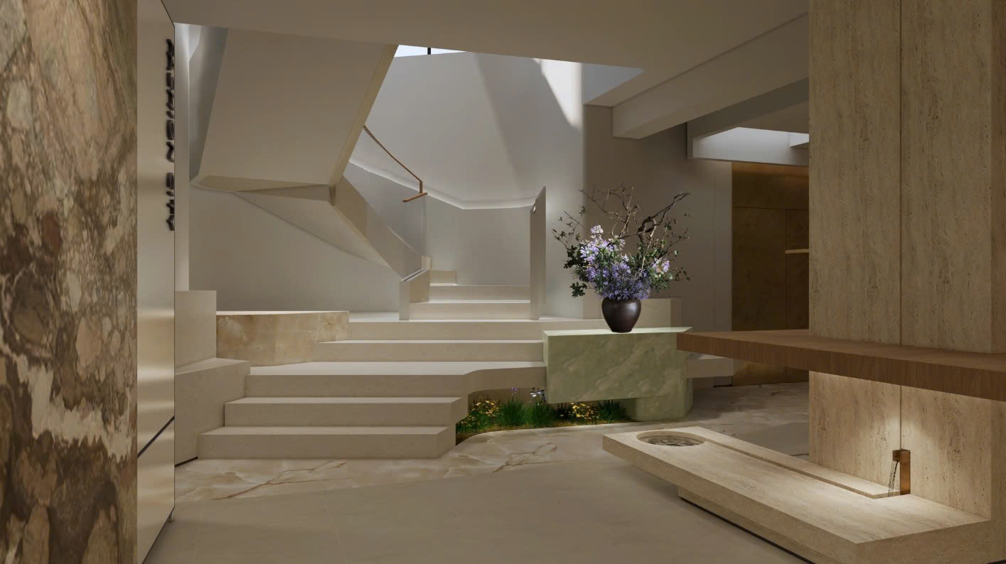 mẫu cầu thang đẹp nhà ống