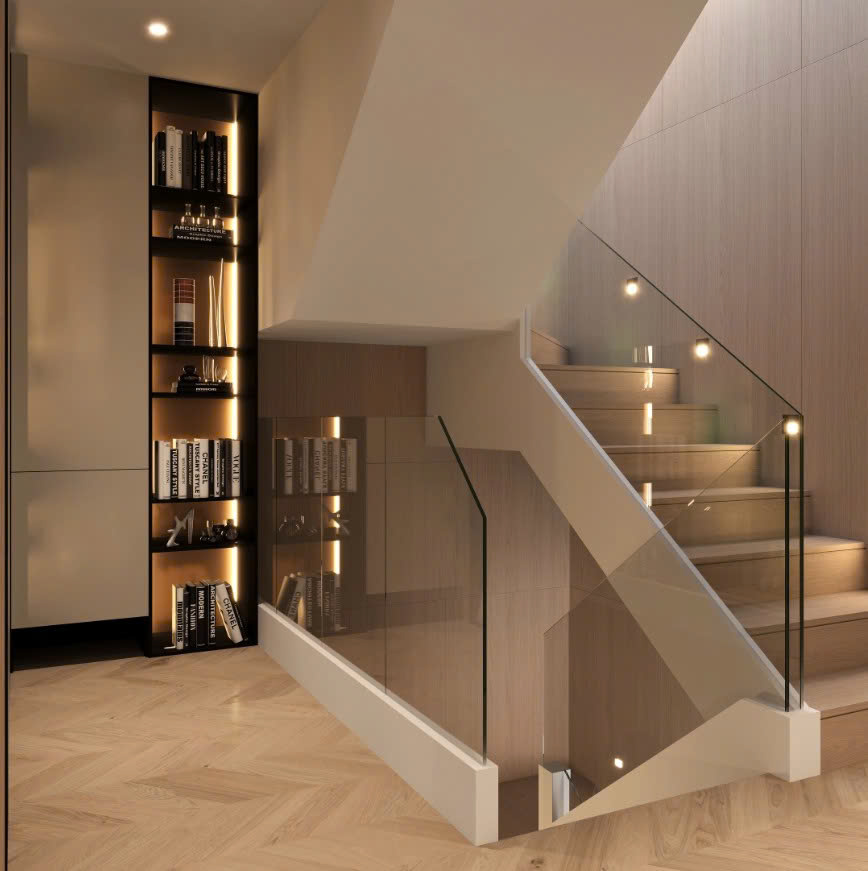 mẫu cầu thang đẹp nhà ống