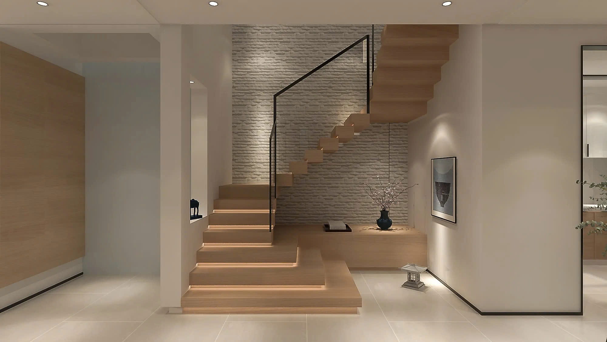 mẫu cầu thang đẹp nhà ống