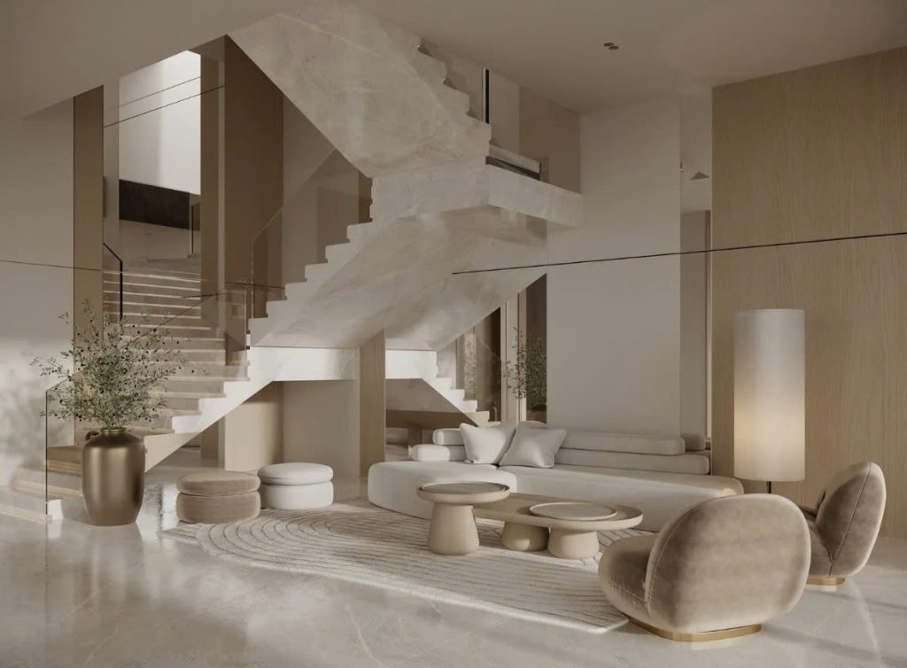 mẫu cầu thang đẹp nhà ống