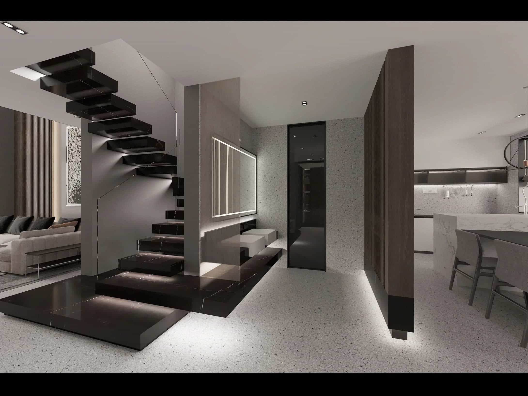 mẫu cầu thang đẹp nhà ống