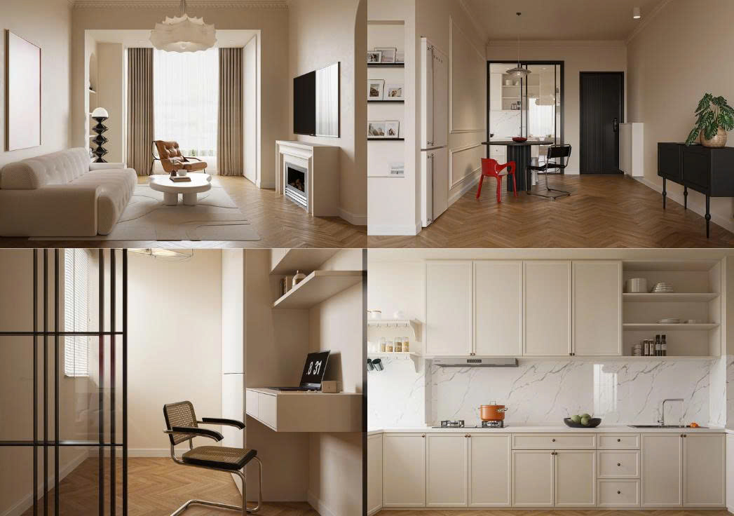 Căn Hộ Mini 60m2 Bố trí nội thất đẹp cho căn hộ