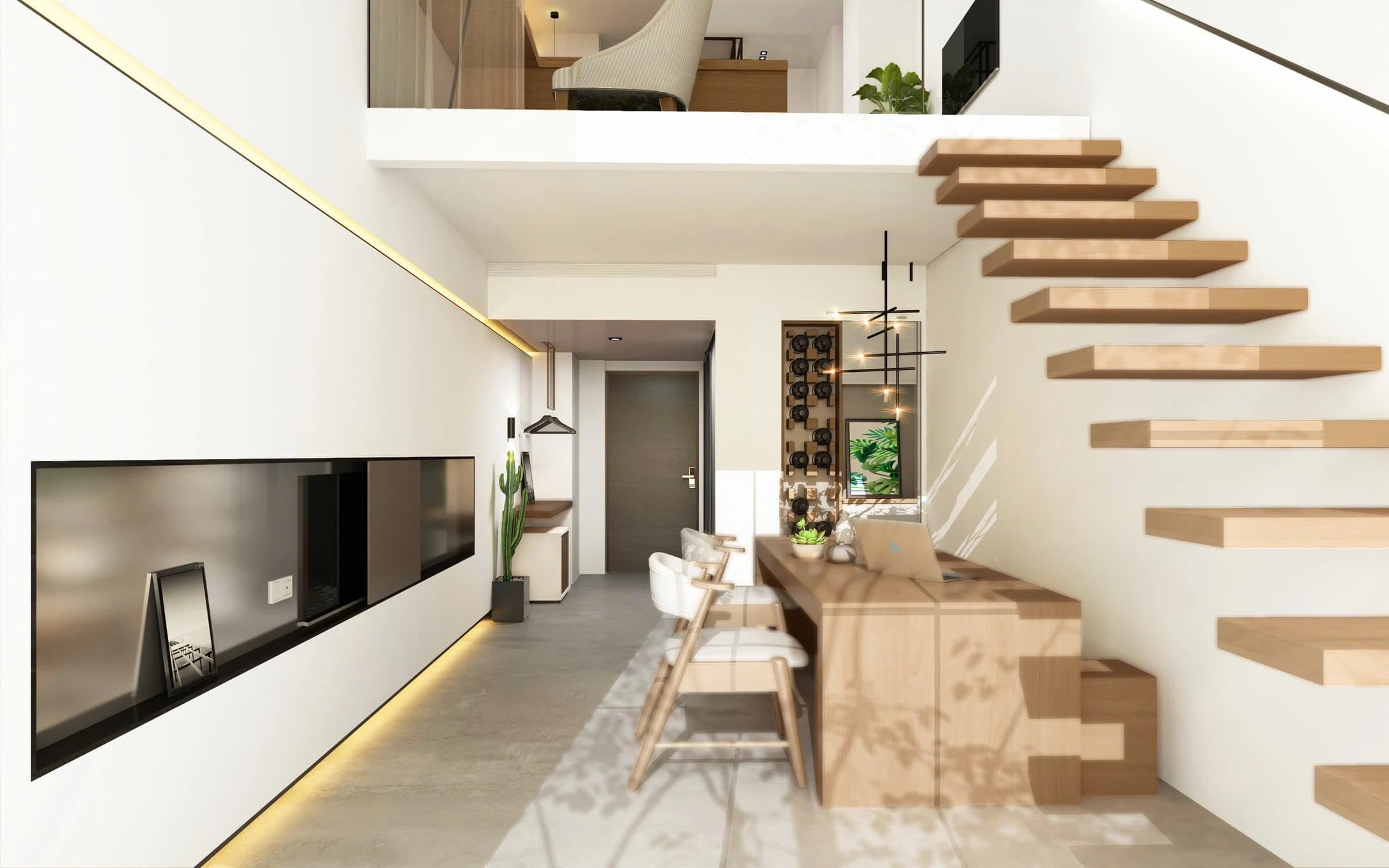 Thiết kế căn hộ có gác lửng Thiết kế căn hộ có gác lửng