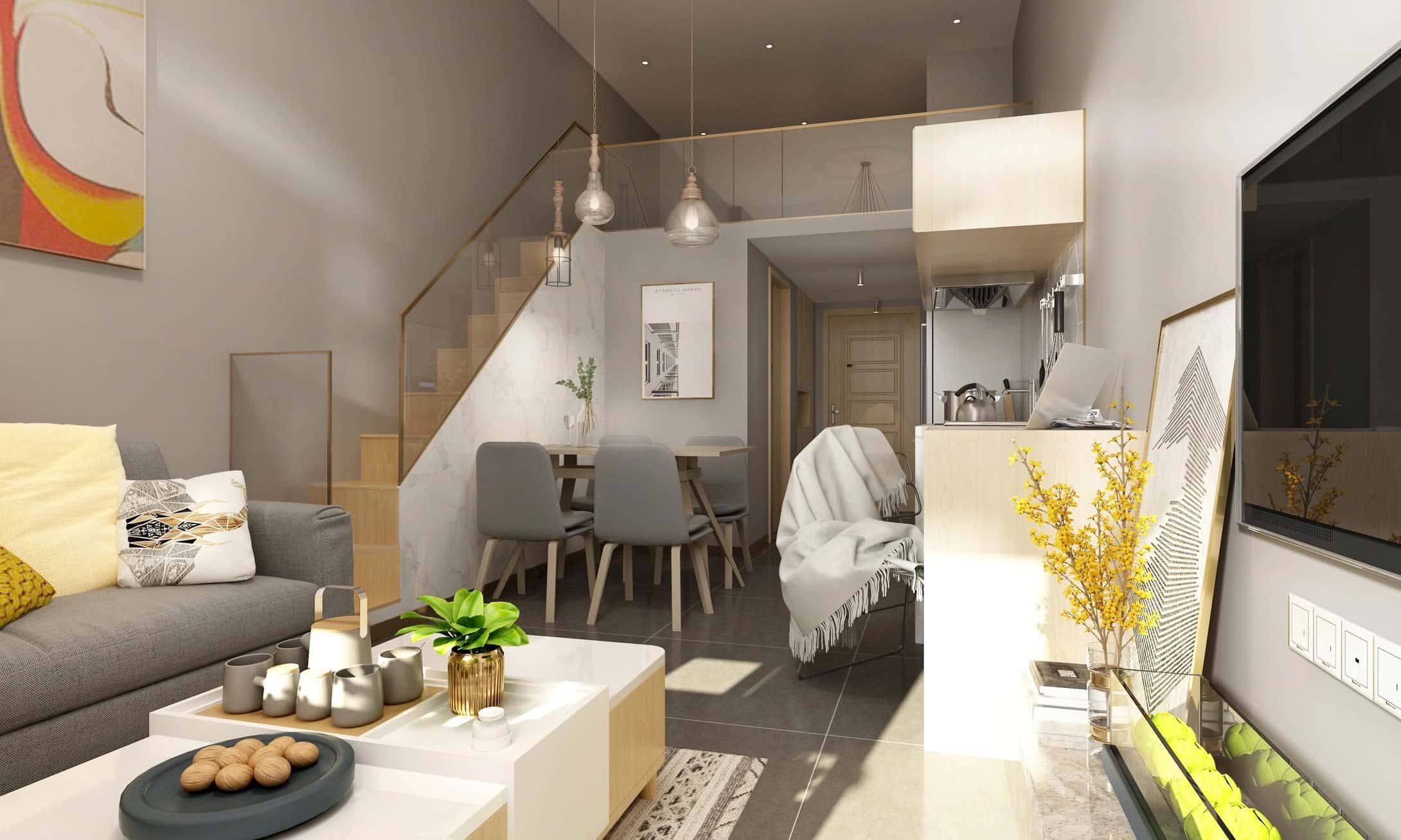 Thiết kế căn hộ có gác lửng Thiết kế căn hộ có gác lửng