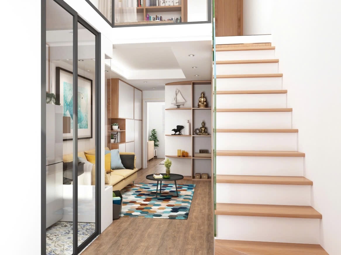 Thiết kế căn hộ có gác lửng mẫu gác lửng đẹp