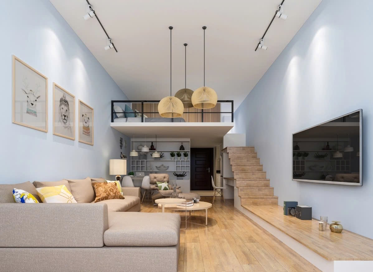 Thiết kế căn hộ có gác lửng Thiết kế căn hộ có gác lửng