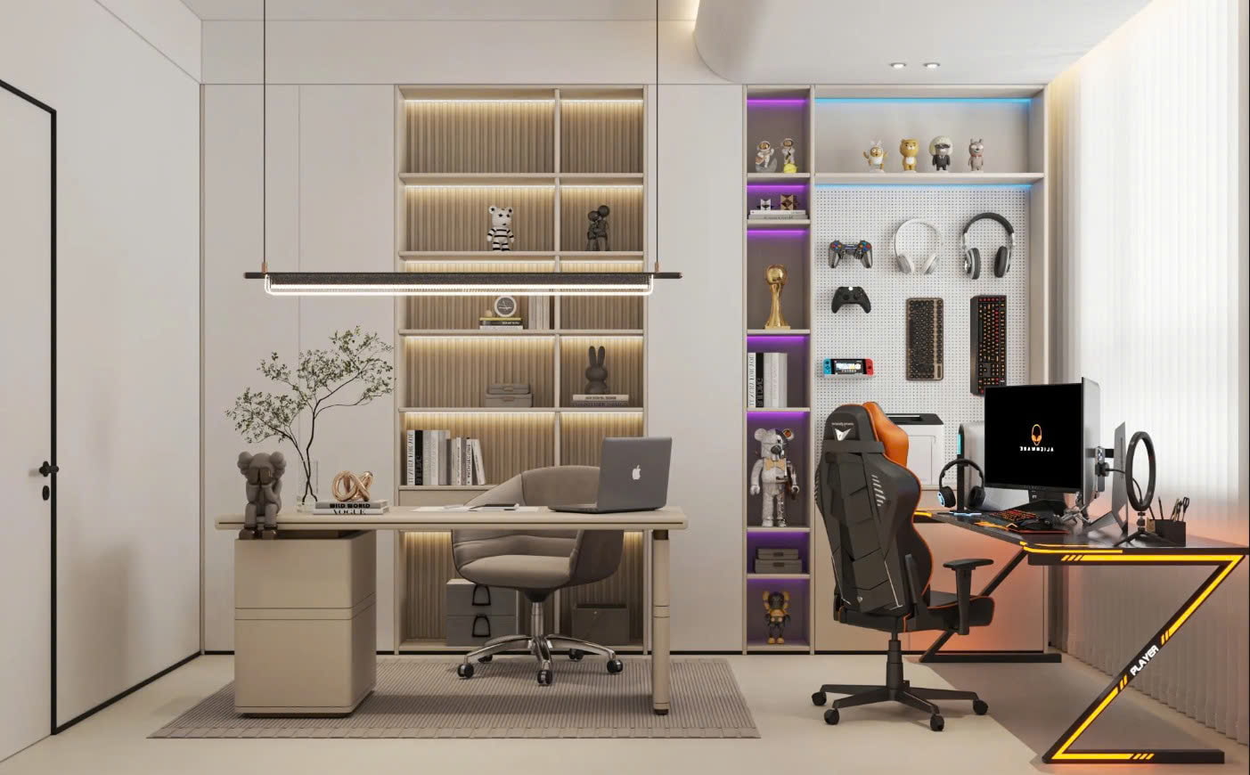 thiết kế phòng làm việc 