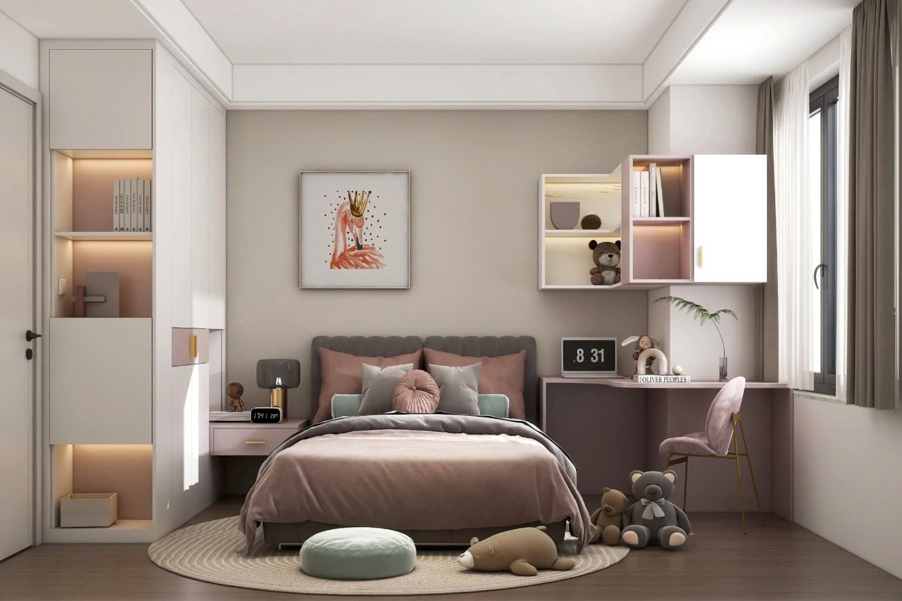 thiết kế phòng ngủ cho bé gái phòng ngủ cho bé