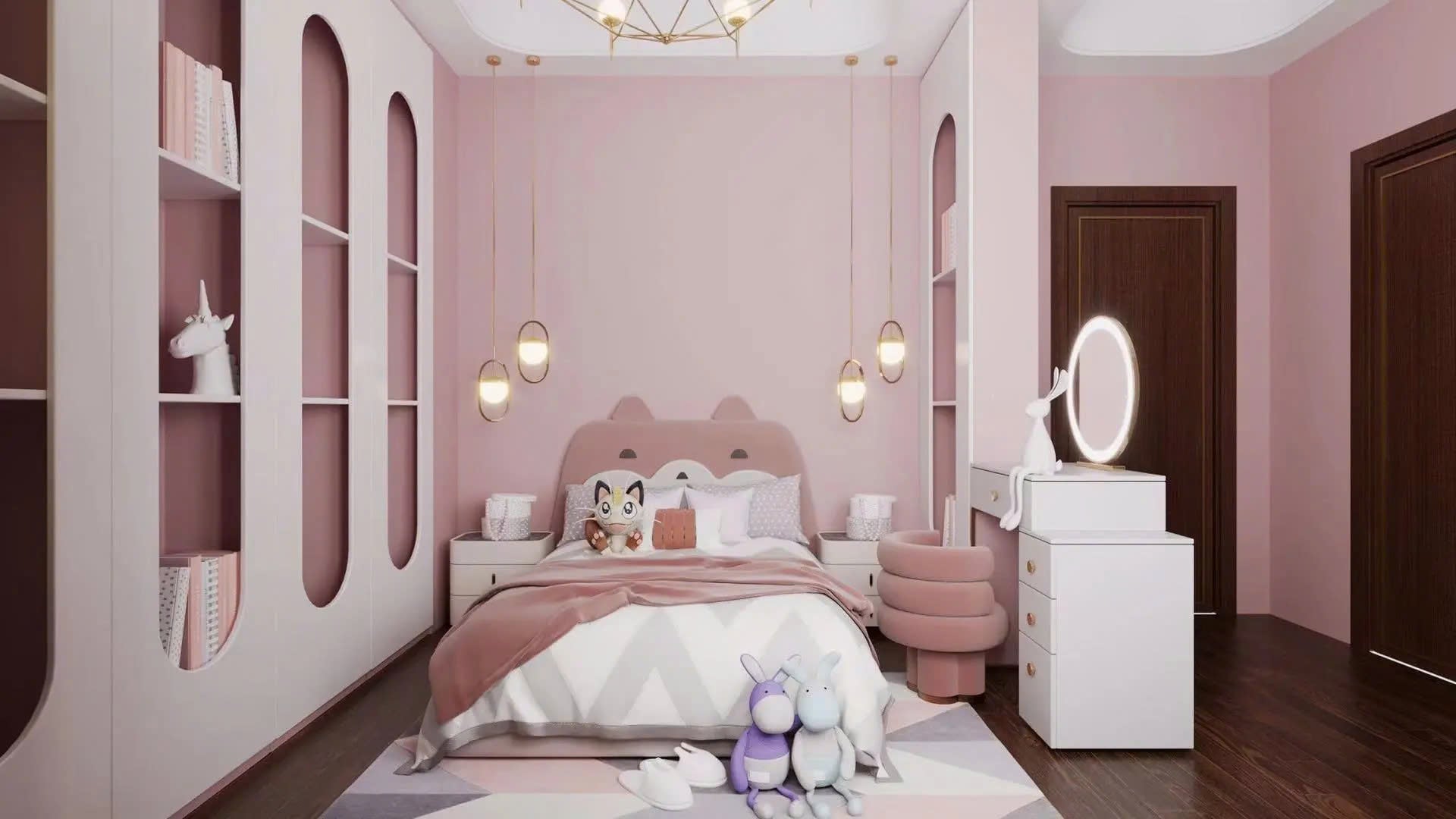 thiết kế phòng ngủ cho bé gái phòng ngủ cho bé gái