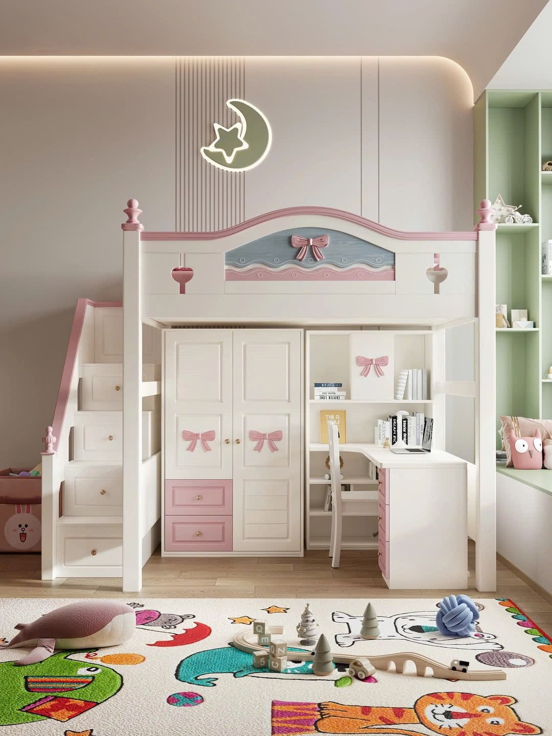 thiết kế phòng ngủ cho bé gái nội thất phòng ngủ cho bé gái