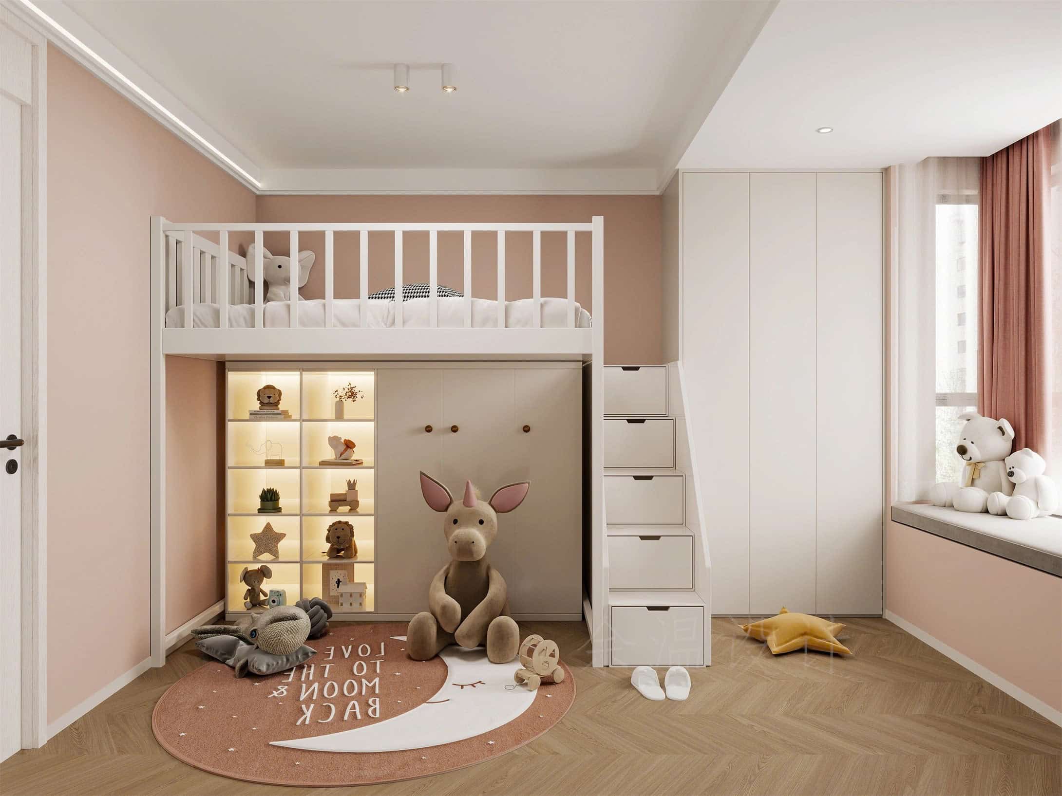 thiết kế phòng ngủ cho bé gái nội thất phòng ngủ cho bé gái