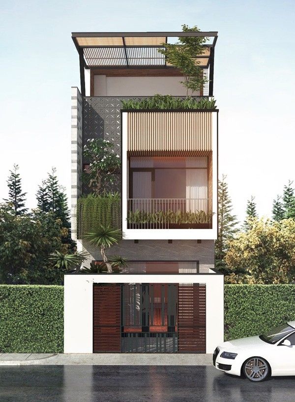 mẫu nhà ống đẹp 3 tầng 4m