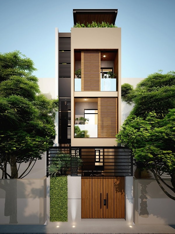 mẫu nhà ống đẹp 3 tầng 4m