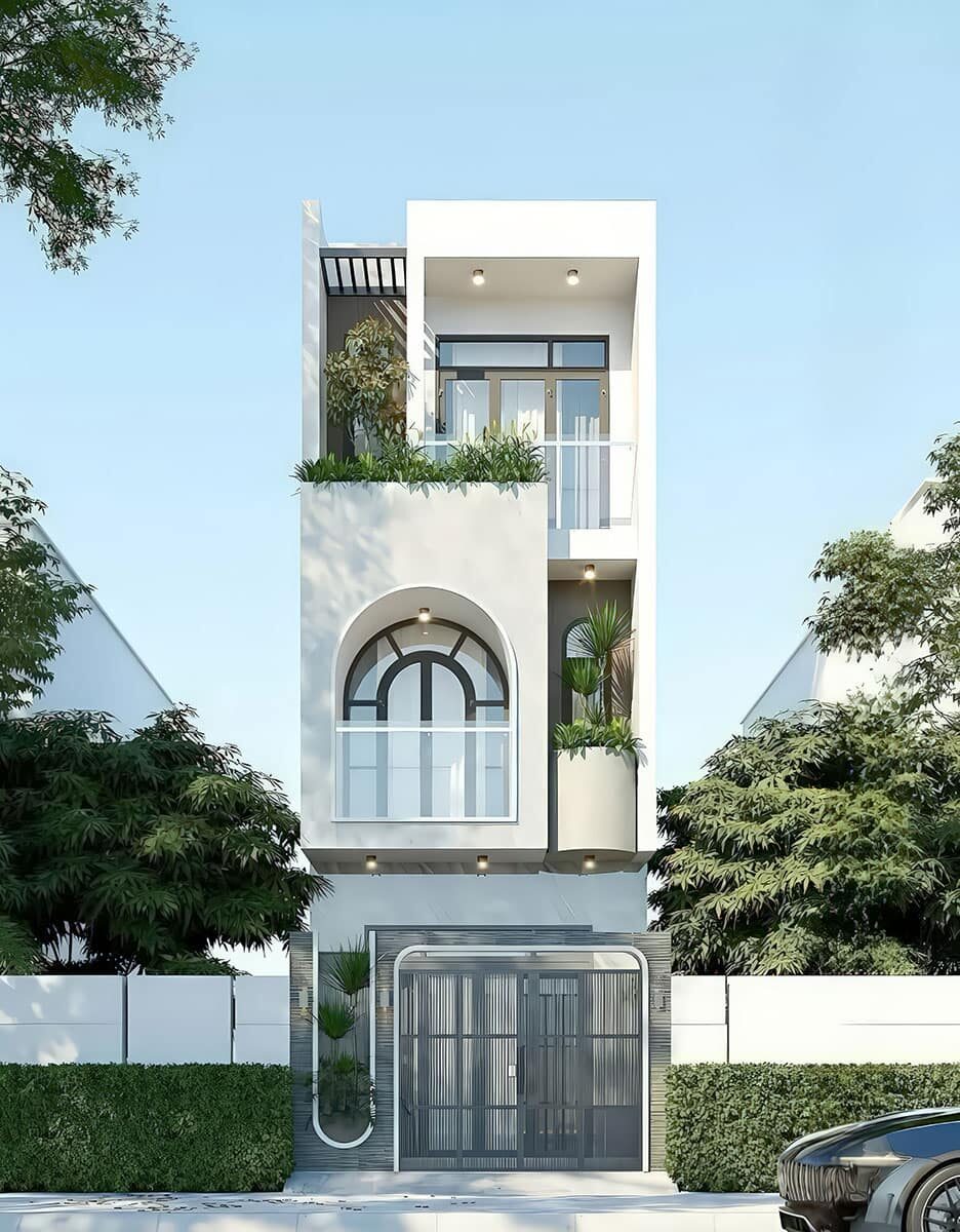 mẫu nhà ống đẹp 3 tầng 4m