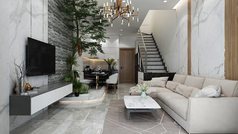 thiết kế nội thất nhà ống 4m