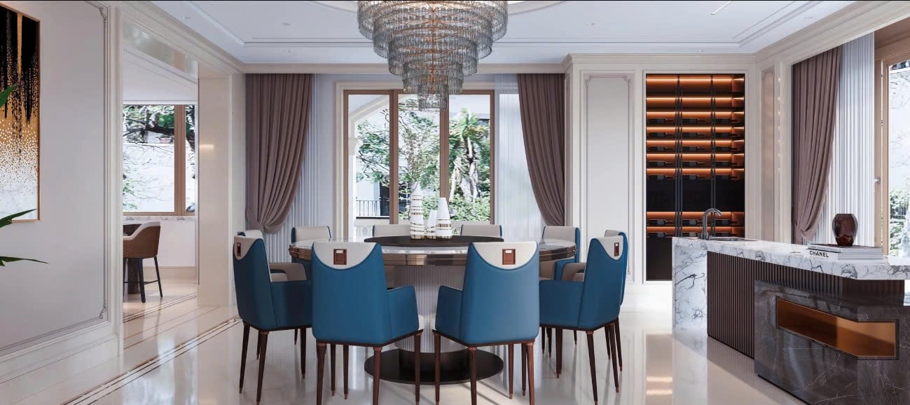 tủ bếp biệt thự 