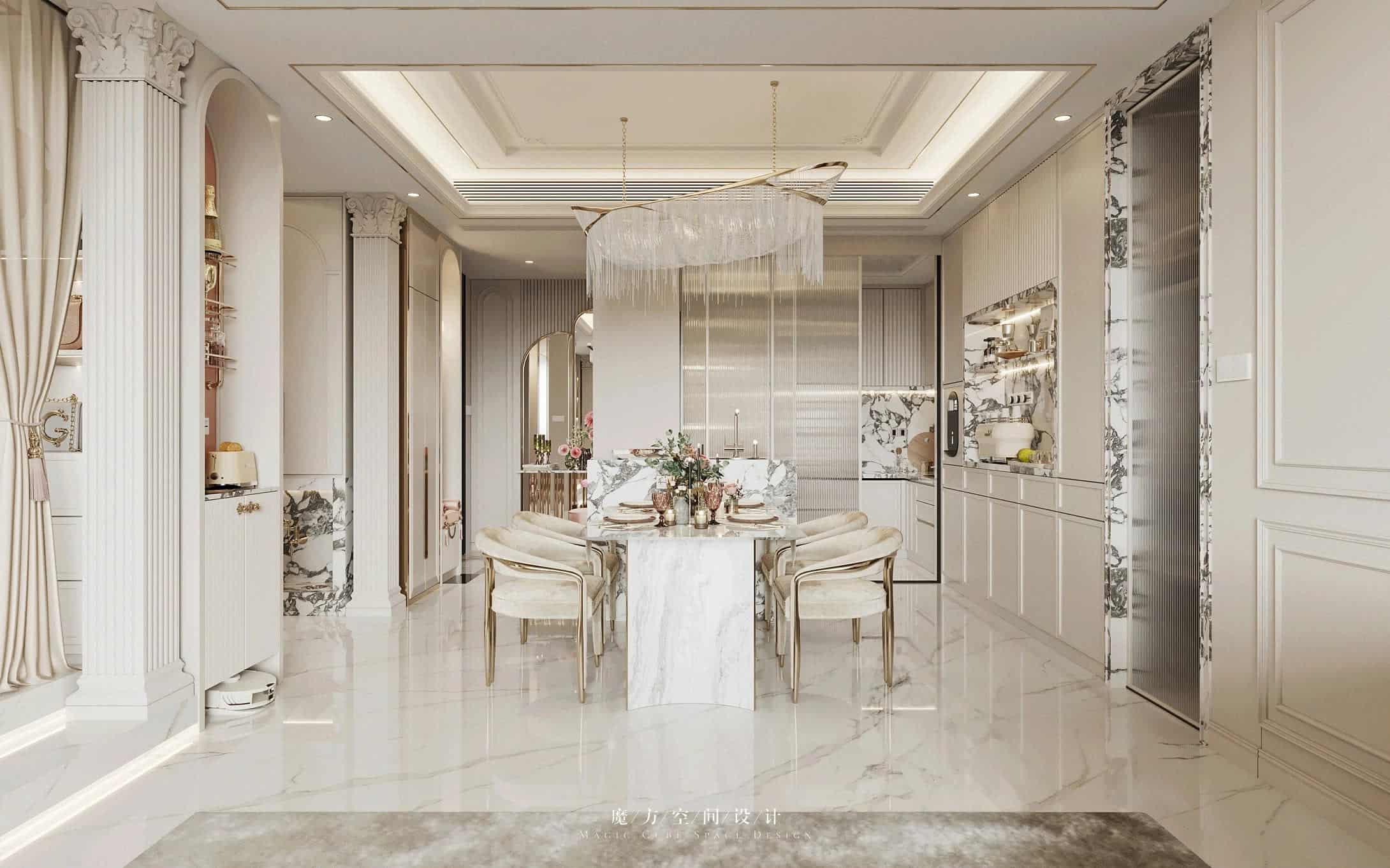 tủ bếp biệt thự 