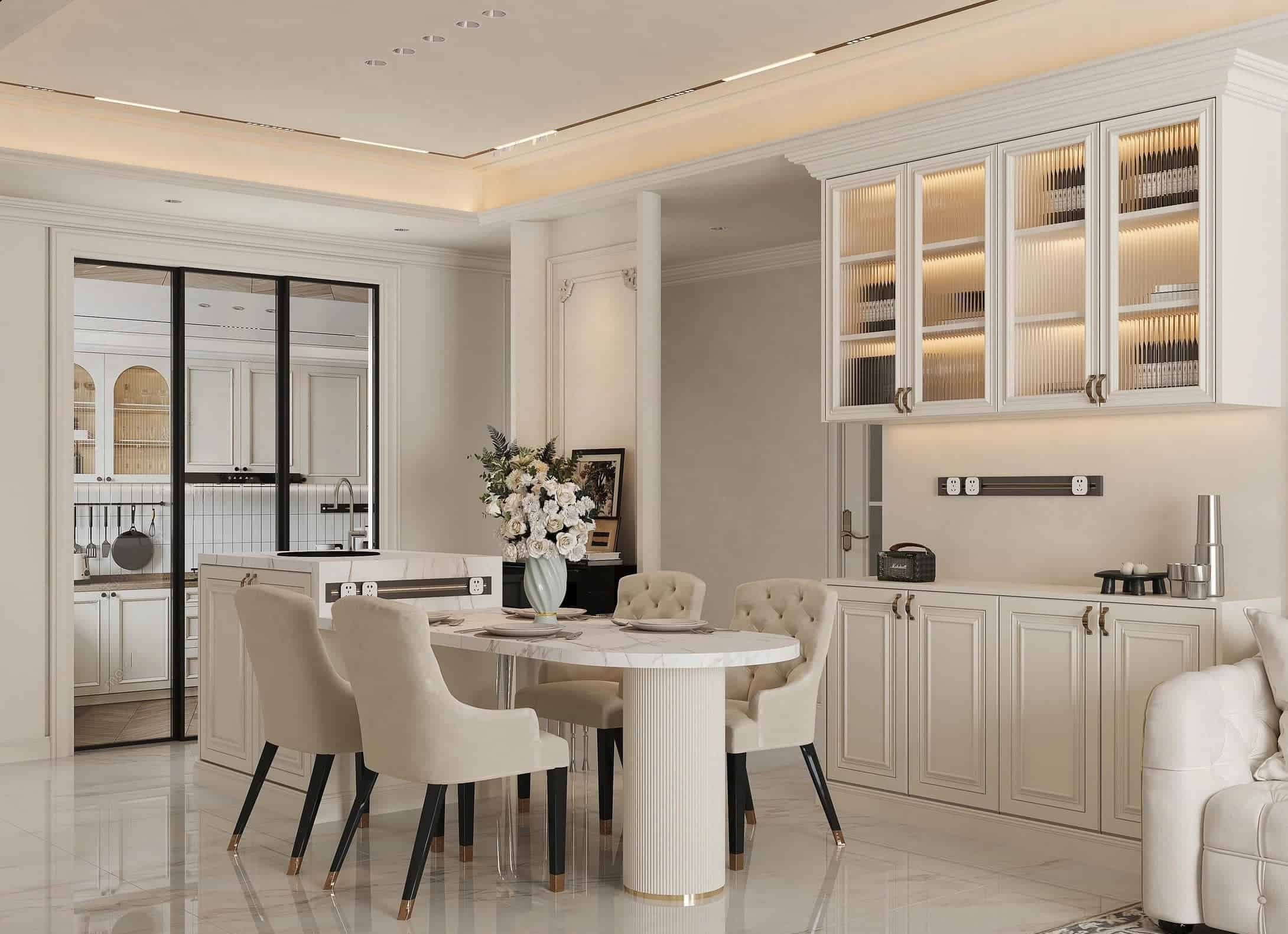 tủ bếp biệt thự 