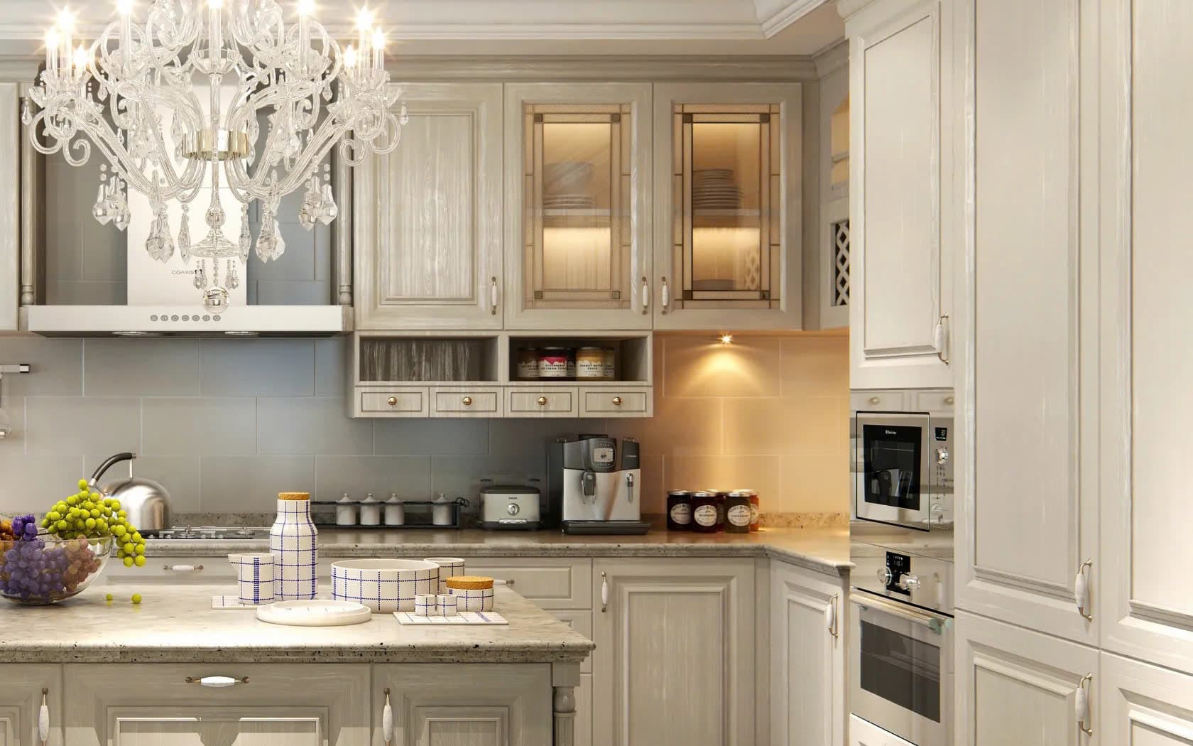 tủ bếp biệt thự 