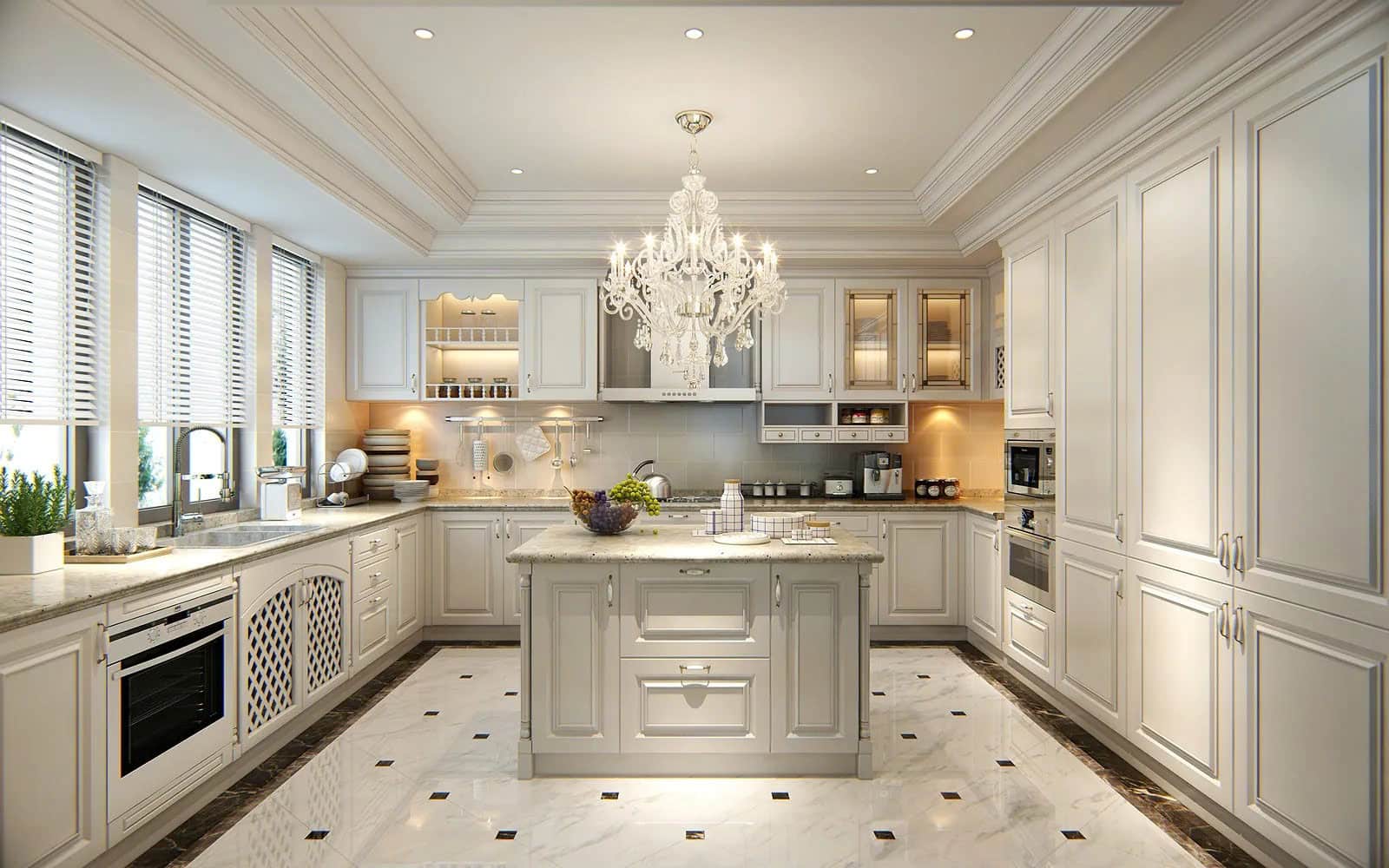 phòng bếp biệt thự