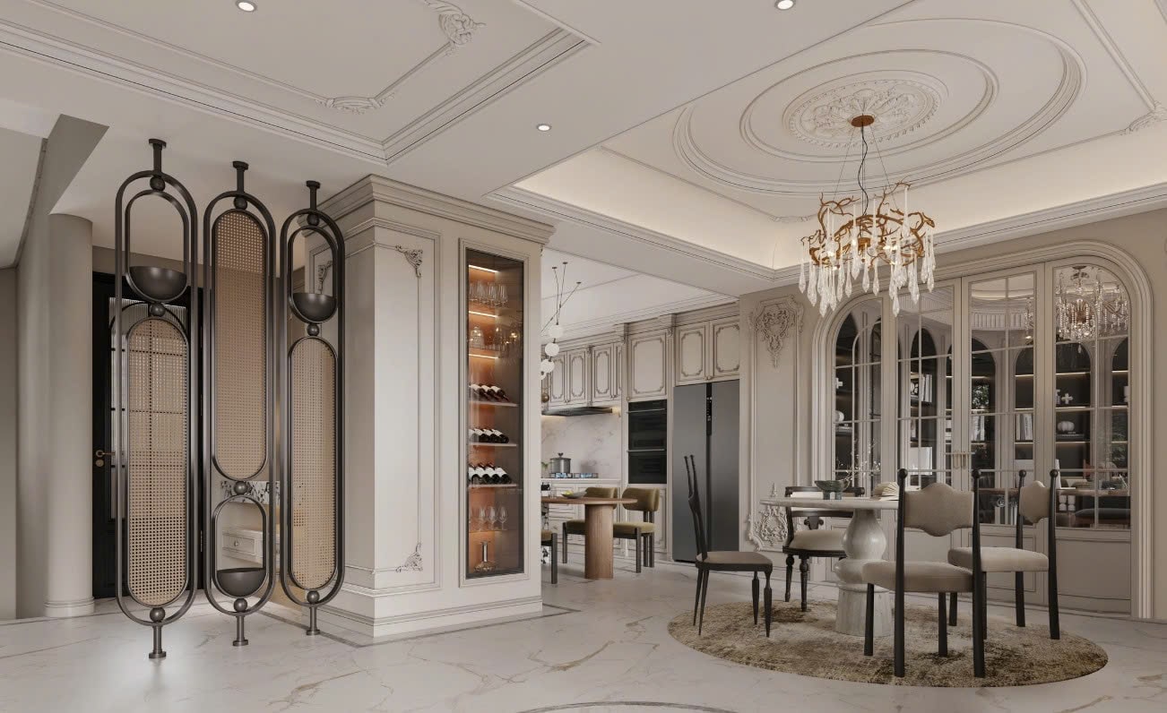 tủ bếp biệt thự 