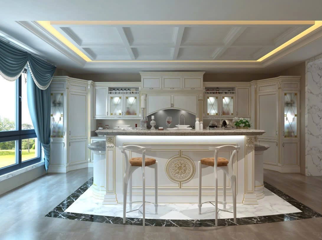 tủ bếp biệt thự 