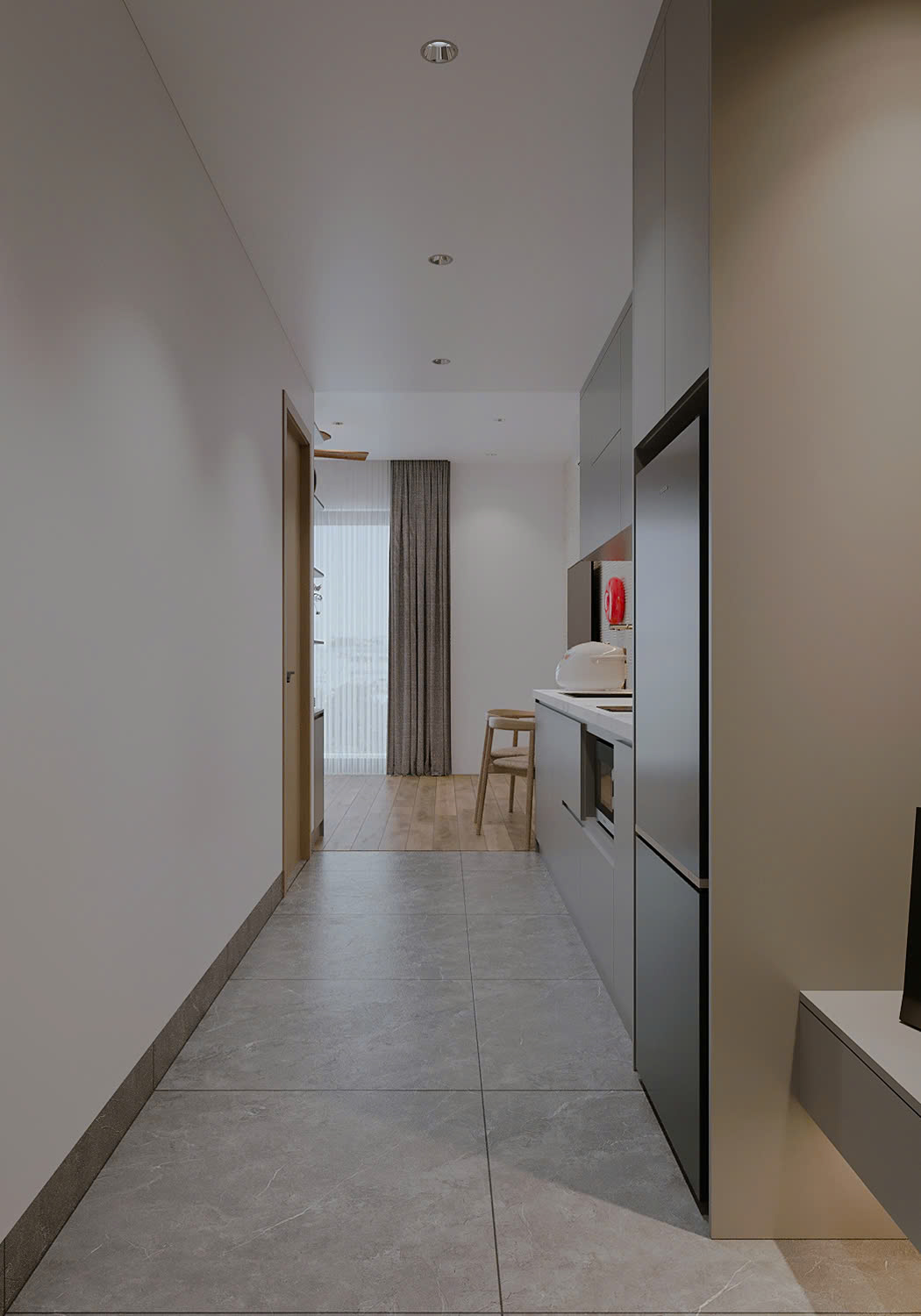 Thiết kế căn hộ studio 28m2