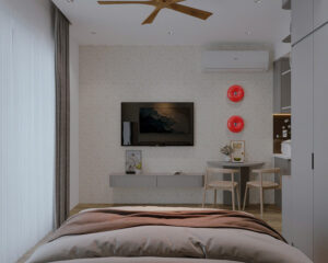 Thiết kế căn hộ studio 28m2
