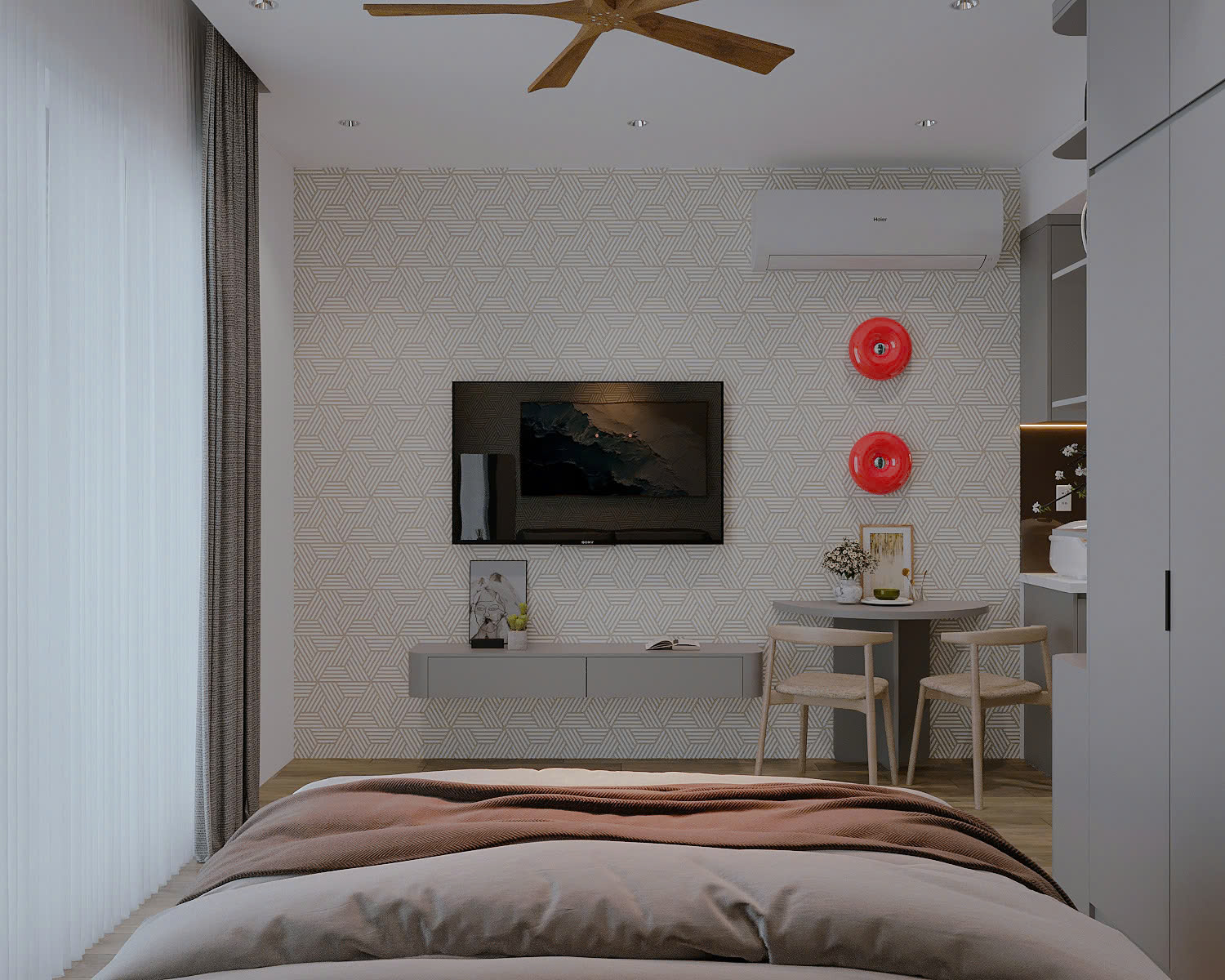 Thiết kế căn hộ studio 28m2