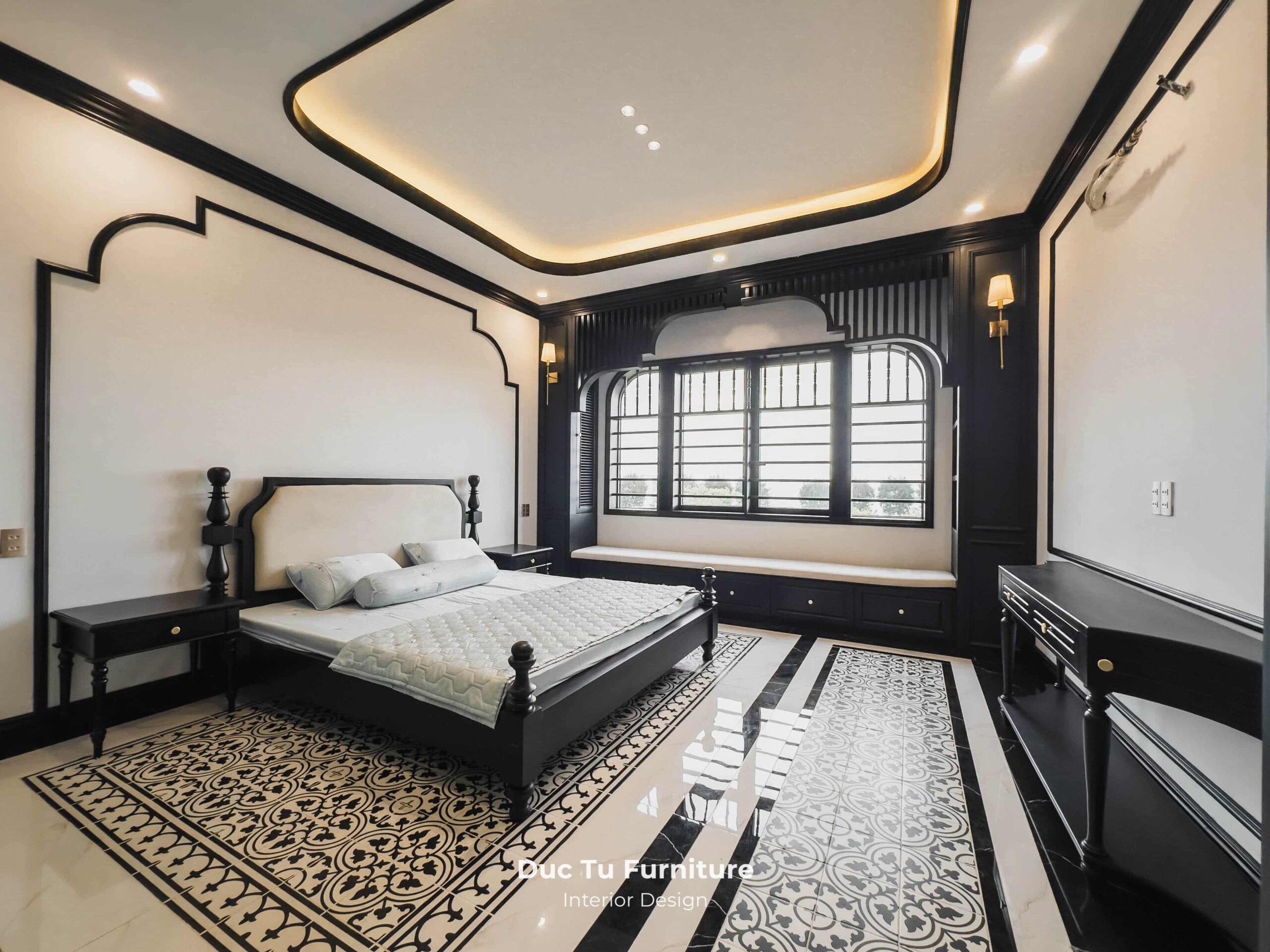 phòng ngủ phong cách indochine