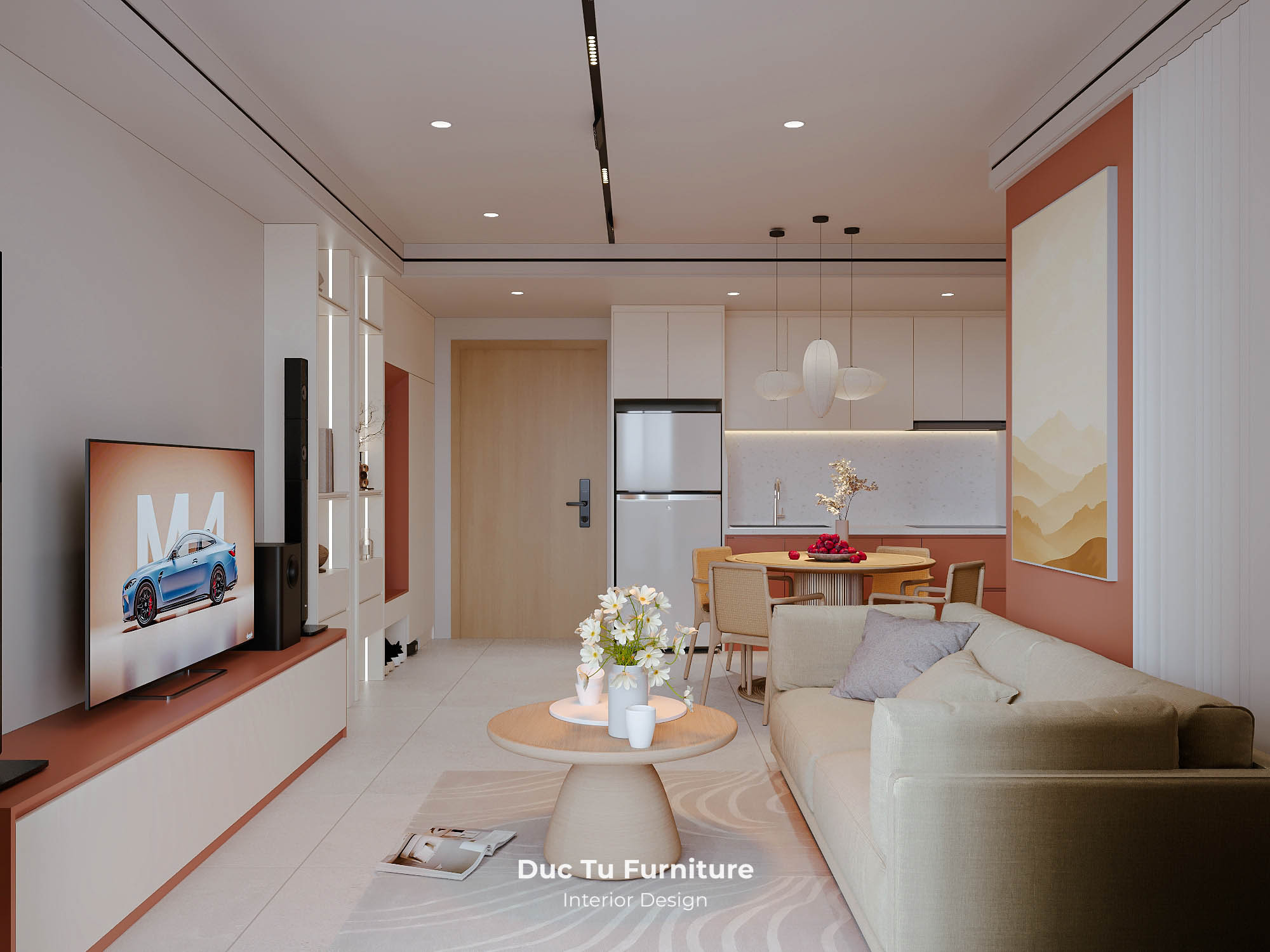 mẫu nội thất căn hộ Symphony 78m2