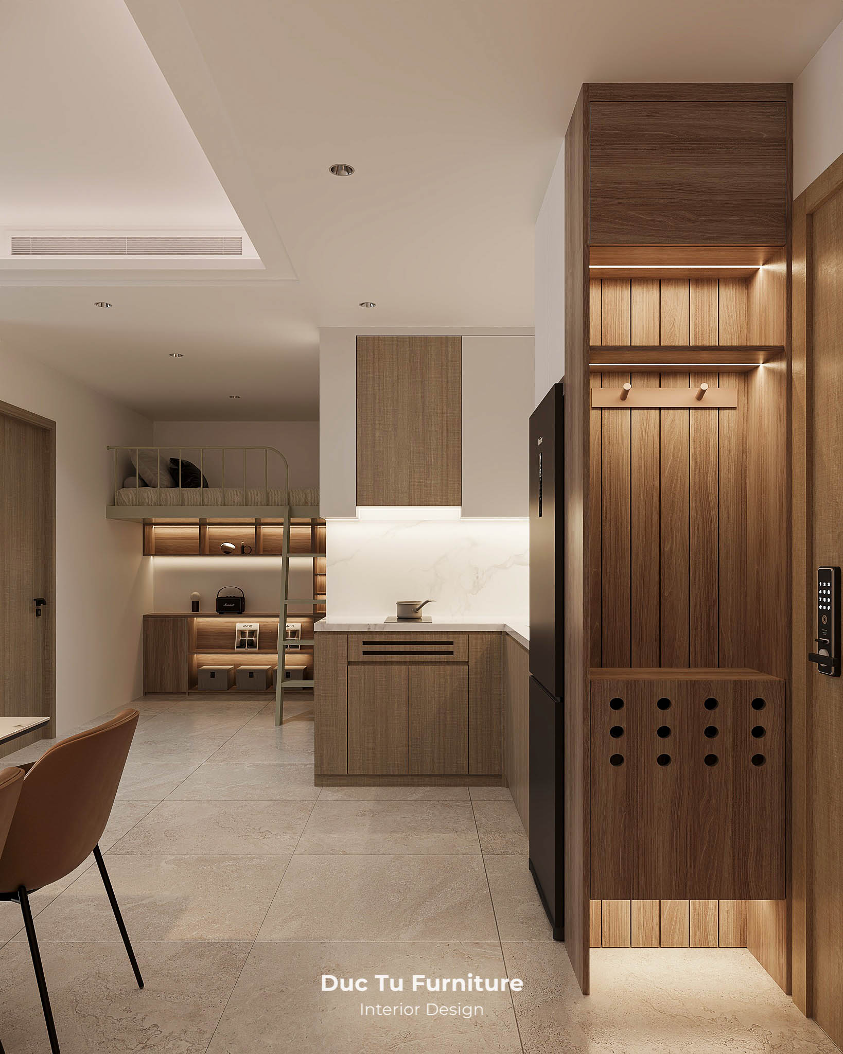 Nội Thất Căn Hộ Sun Symphony 1PN+