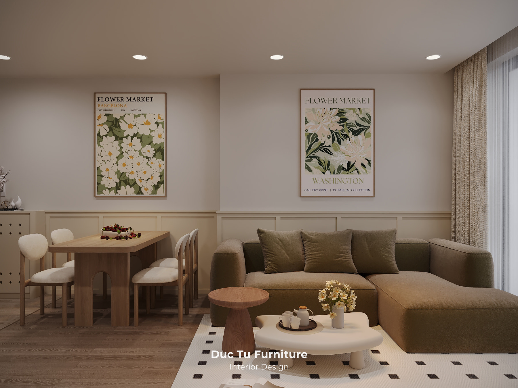Thiết Kế Căn Hộ 2PN FPT Plaza 3